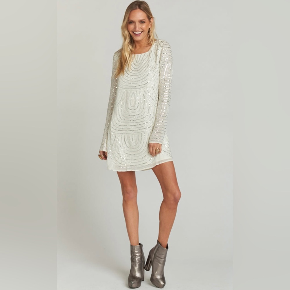 Show Me Your Mumu - Iggy Dress - Frosty Beaded Sequins XS